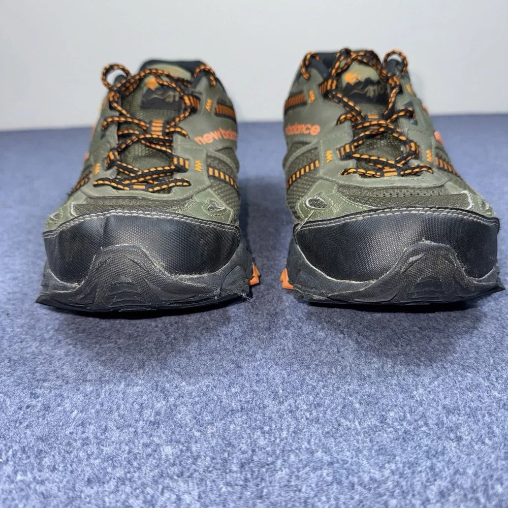 New Balance 410 V4 Mens Green Orange Trail Running Shoes Size 10 Breathable Mesh